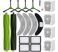PolkaHome Juego de accesorios de 20 piezas Compatible con iRobot Roomba Combo J7+/J9+/10 Max. Kit de repuesto con 2 cepillos principales, 4 cepillos laterales, 4 filtros HEPA, 4 bolsas para el polvo