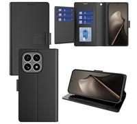 Pollachi 9 Tarjetas Cartera Funda con Xiaomi 15T Magnética Funda Cartera de Piel(9 Tarjeteros y Soporte),Puede Utilizarse como Soporte,Anti-Polvo,Anti-Goteo-Negro