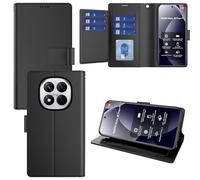 Pollachi Funda para Xiaomi Redmi Note 15 Pro Plus/Xiaomi Redmi Note 15 Pro+(9 Tarjetas Cartera) Cover Cuero PU Magnético Compatible Magnética Funda Cartera de Pie,Soporte Plegable-Negro