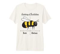 Pollinating Bee Keeper Joke Funny Anatomy of Bumblebees Camiseta Premium