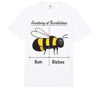 Pollinating Bee Keeper Joke Funny Anatomy of Bumblebees Comfort Colors Adult Heavyweight T-Shirt
