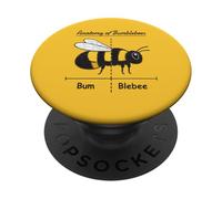 Pollinating Bee Keeper Joke Funny Anatomy of Bumblebees PopSockets PopGrip Adhesivo