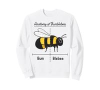 Pollinating Bee Keeper Joke Funny Anatomy of Bumblebees Sudadera