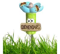 Pollinator Water Feeder - Bee Drinking Station for Garden and Lawn | Shallow Resin Dish with Landing Stones Colorful Flower Shape for Supporting Butterflies Bees and Beneficial Outdoors