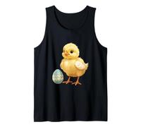 Pollito con Huevo Decorado Ilustración Camiseta sin Mangas