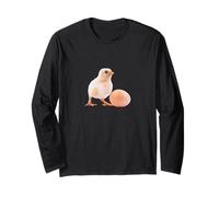 Pollito de Pollo con Huevo marrón Manga Larga