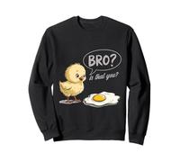 Pollito y Huevo Bro Eres tú Humor sarcástico de Desayuno Sudadera