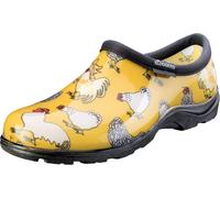 Pollitos Narciso Amarillo Estampado Mujer Sloggers Zuecos Agua Jardín Zapatos