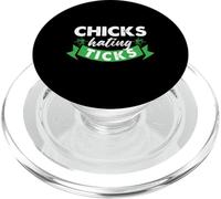 Pollitos que odian las garrapatas Conciencia de la enfermedad de Lyme PopSockets PopGrip para MagSafe