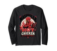 Pollo Caliente de Nashville Go Hot Chicken o Vete a casa Manga Larga