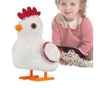 Pollo Caminante Animado Electrónico - 9.8 Pulgadas De Alto, Felpa Chirriante Interactivo, Juguetes de Gallo | Desarrollo Sensorial para Niños Pequeños Regalo De Cumpleaños Vacaciones