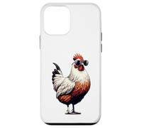 Pollo con gafas de sol - Funny Farm Farmer Farming Poultry Carcasa para iPhone 12 mini