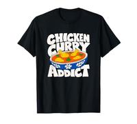 Pollo Curry Lover Retro Gráfico Camiseta