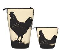 Pollo De Granja Telescópica Estuche Dos En Uno Pop-Up Estuche Lapices Con Cremallera Papelería Para Escolar Oficina Hombres