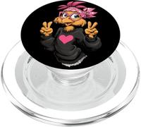 Pollo Divertido con Gafas Bandana Rosa Crazy Chicken Lady PopSockets PopGrip para MagSafe