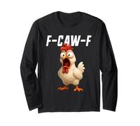 Pollo Divertido F-Caw-F FCAWF F Caw F Manga Larga