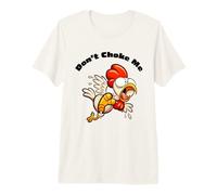 Pollo Divertido no me ahogue Pollo asustado de Dibujos Animados Camiseta Premium