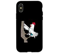 Pollo en Las Rocas | Gráfico Animal Divertido de Boulder para Carcasa para iPhone X/XS