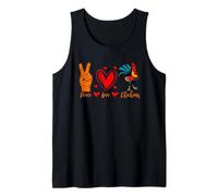 Pollo Fresco Paz Amor Pollos Granjero Granja Camiseta sin Mangas
