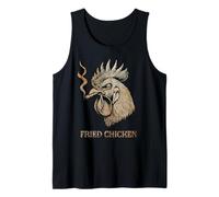 Pollo Frito Fumar Hierba 420 Stoner Cannabis Marihuana Camiseta sin Mangas