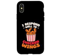 Pollo Frito Respondo Bien a Las alitas de Pollo Carcasa para iPhone X/XS