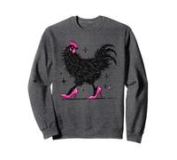 Pollo Loco en Tacones Rosa Color Sudadera