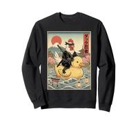 Pollo Ninja Japón Vintage Japonés Ukiyo-e Arte Sudadera