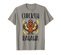 Pollo Plátano Lindo Canción Danza Fruta Niños Jóvenes Hombres Camiseta