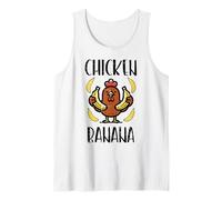 Pollo Plátano Lindo Canción Danza Fruta Niños Jóvenes Hombres Camiseta sin Mangas