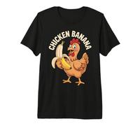 Pollo Plátano Meme Tendencias Divertido Pollo Plátano Camiseta Premium