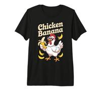 Pollo Plátano Meme Tendencias Divertido Pollo Plátano Camiseta Premium