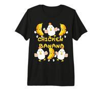 Pollo Plátano Meme Tendencias Divertido Pollo Plátano Camiseta Premium