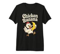Pollo Plátano Meme Tendencias Divertido Pollo Plátano Camiseta Premium