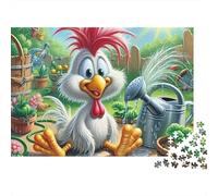 Pollo Rompecabezas 1000 Piezas regar Gallo Cartón Grueso para Parejas Noche Familiar para Decorar Mejor Regalo Oferta 70x50cm/1000pcs
