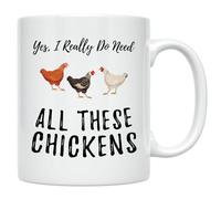 Pollo Sí, Realmente Necesito Todos Estos Pollos. Taza Porcelana Taza De Café Cerámica Tazas Para Café Té Leche 330Ml
