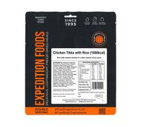 Pollo tikka con arroz - Doble ración - Comida liofilizada - Expedition Foods
