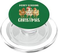 Pollos de Navidad, Divertido, Feliz Navidad Clucking PopSockets PopGrip para MagSafe