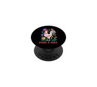 Pollos de Patio Trasero Hygge Arte Popular Gallo PopSockets PopGrip Adhesivo