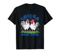 Pollos patrióticos festivos de Chicka Boom Boom Camiseta