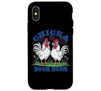 Pollos patrióticos festivos de Chicka Boom Boom Carcasa para iPhone X/XS