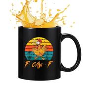Pollos taza de café - 350ml cerámica taza para beber y bebidas,Café Rural taza,para el hogar Oficina Escuela Apartamento Universidad Estudiante Sala Comedor