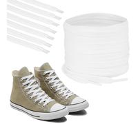 Polly Online Par de Cordones Planos para Zapatillas de Deporte, 8 mm de Ancho, para Zapatos Deportivos, Correr y Botas