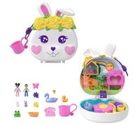 Estuche de figuras Polly Pocket Rabbit Garden de Mattel - Nuevo