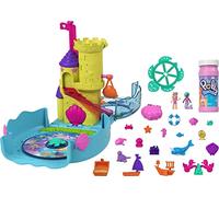 Polly Pocket Acuario Burbuja Cofre con muñecas, pompas de jabón y Accesorios, Juguete +4 años (Mattel HHH51)