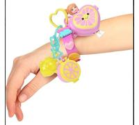 Polly Pocket Bracelet Style Kit Lemonade, Set De Pulsera Limonada Armable, Mini Muñecas Y Accesorios, Juguete Portátil, para Niños De 4 Años En Adelante