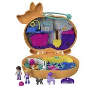 Polly Pocket Cofre con Forma de Perro Corgi Cuddles, con muñecas y Mascotas, Juguete para niñas y niños +4 años (Mattel GTN13)