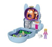Polly Pocket Cofre con Forma de Zorro ártico, con muñeca y Mascota, Juguete para niñas y niños +4 años (Mattel GTM57)