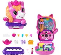 Polly Pocket Dolls and Playset, Pony Rodeo Compact, Travel Toy (Importación USA)