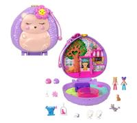 Polly Pocket Estuche Cafetería Erizo Set de Juego con muñecas, Mascotas y Accesorios, Juguete +4 años (Mattel HRD37)