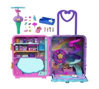 Polly Pocket Maleta Vacaciones sobre Ruedas Cofre con muñecas y Accesorios, Juguete +4 años (Mattel HKV43)